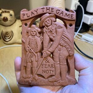 The Gallant Golfer Tile, 8.5cm x 10.8 cm